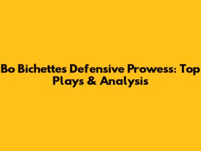 Bo Bichette's Defensive Prowess: Top Plays & Analysis