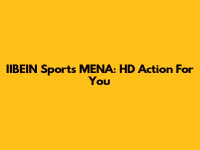 IIBEIN Sports MENA: HD Action For You