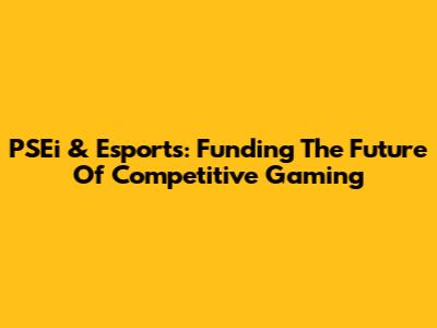 PSEi & Esports: Funding The Future Of Competitive Gaming